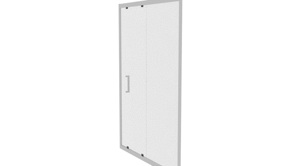 Stylish Glass Shower Door 3D - Professional 3D Model Render 7