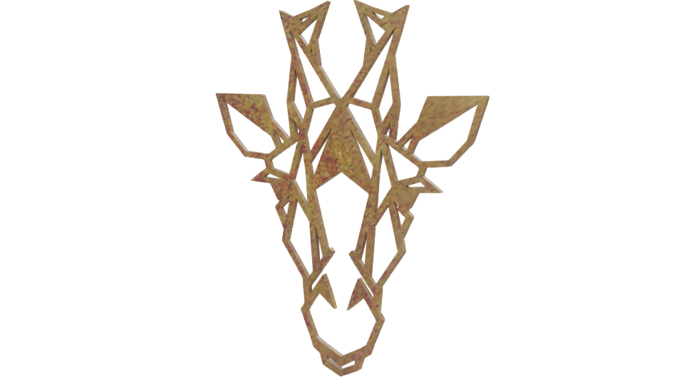 Stylized Giraffe Head Model - Professional 3D Model Render 12