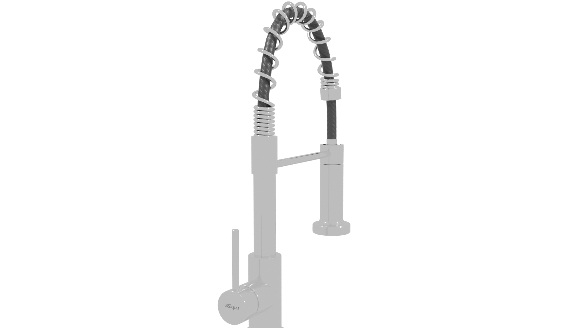 Stylish Modern Kitchen Faucet Model - Professional 3D Model Render 3