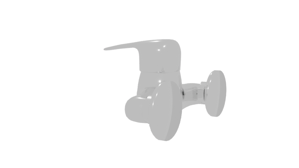 Stylish Wall-Mounted Faucet 3D - Professional 3D Model Render 6