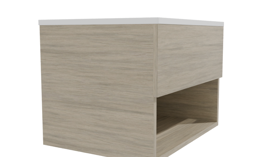 Modern Wooden Bathroom Vanity 3D - Professional 3D Model Render 9