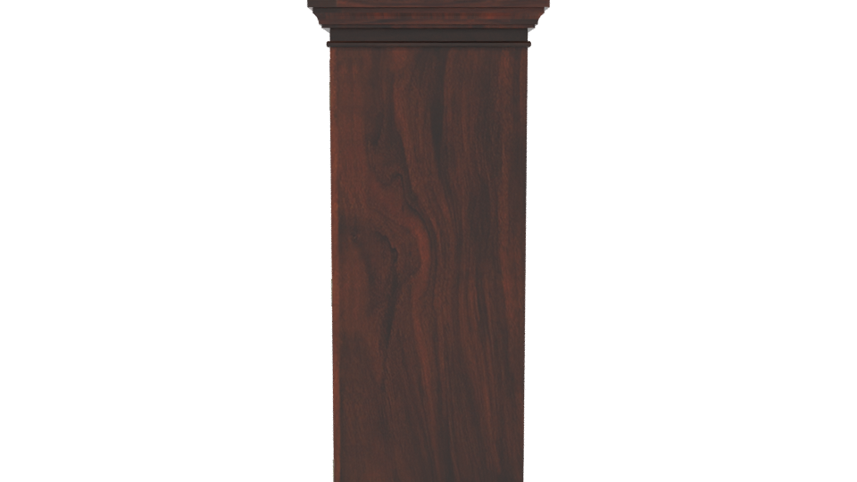 Elegant Wooden Display Cabinet 3D - Professional 3D Model Render 2