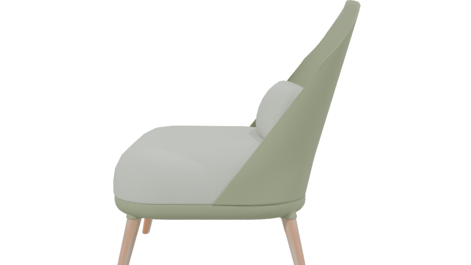 Stylish Modern Lounge Chair 3D - Professional 3D Model Render 2