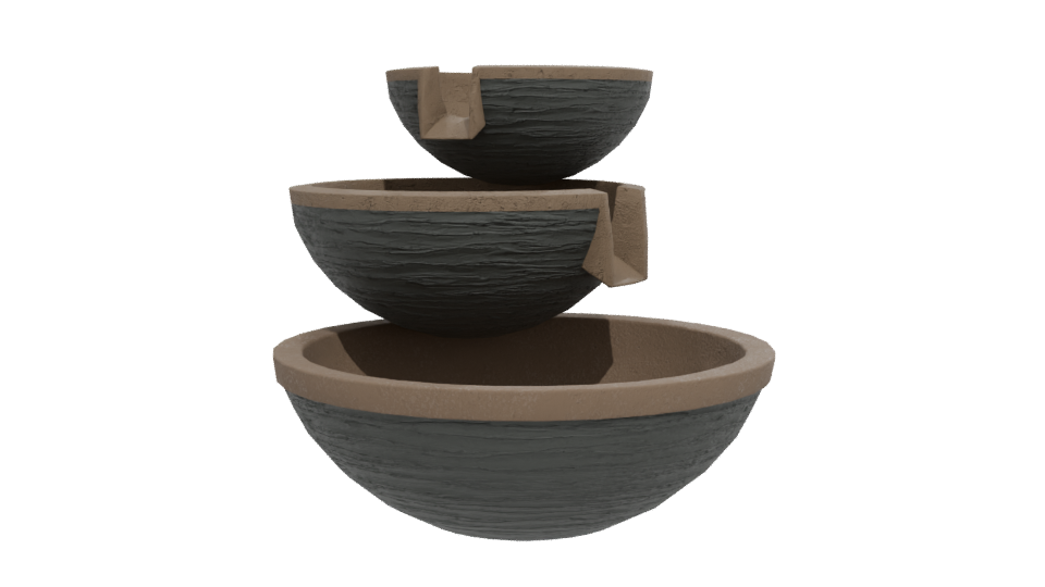 Stylish Tiered Fountain Model - Professional 3D Model Render 12