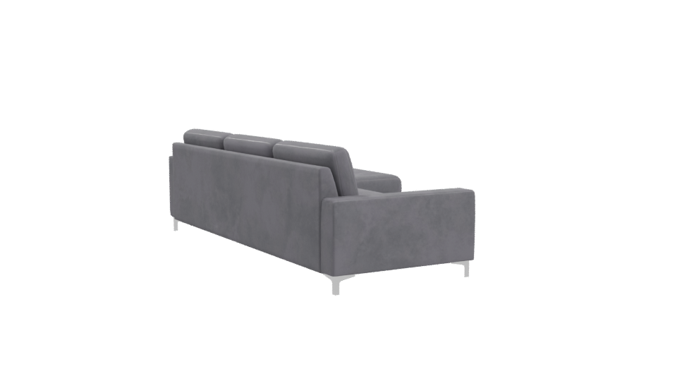 Contemporary Fabric Sectional Sofa 3D Model - Professional 3D Model Render 10