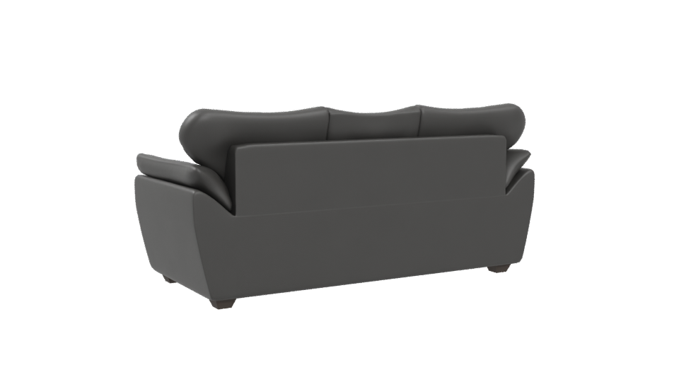 Stylish Leather Sofa Model 3D - Professional 3D Model Render 4
