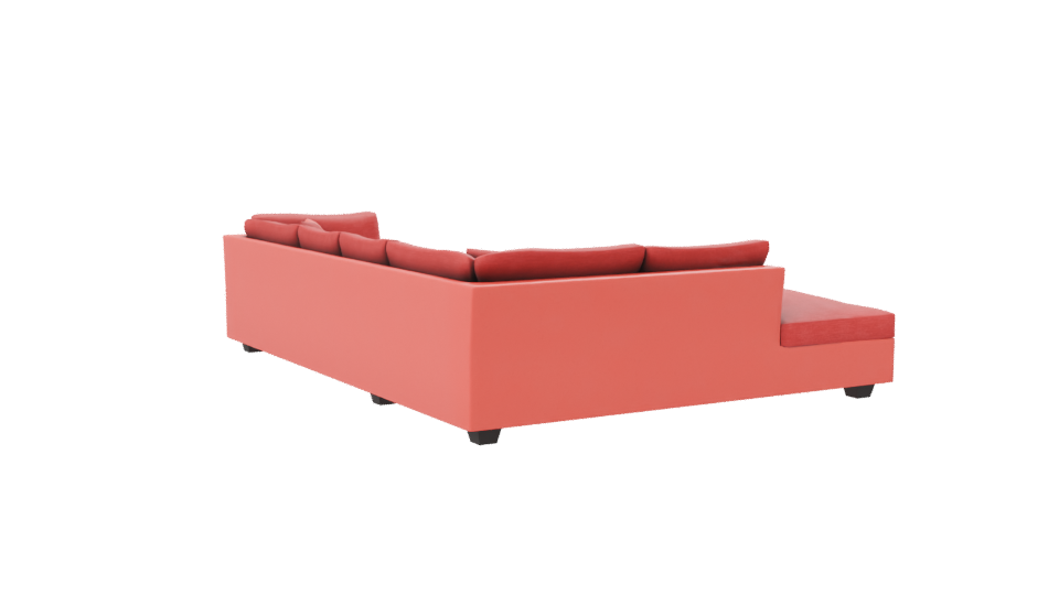 Contemporary L-Shaped Sofa 3D - Professional 3D Model Render 7