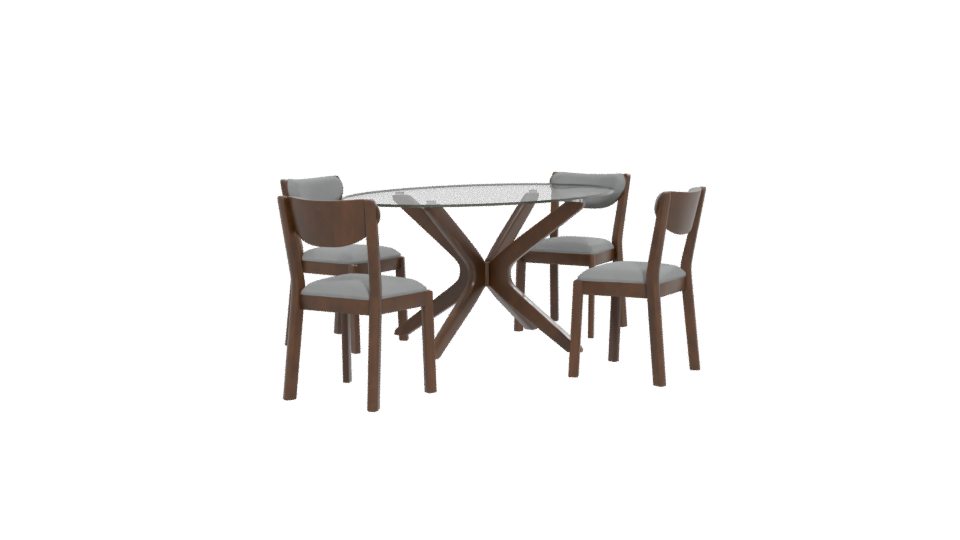 Rectangular Dining Table 3D Model - Professional 3D Model Render 12