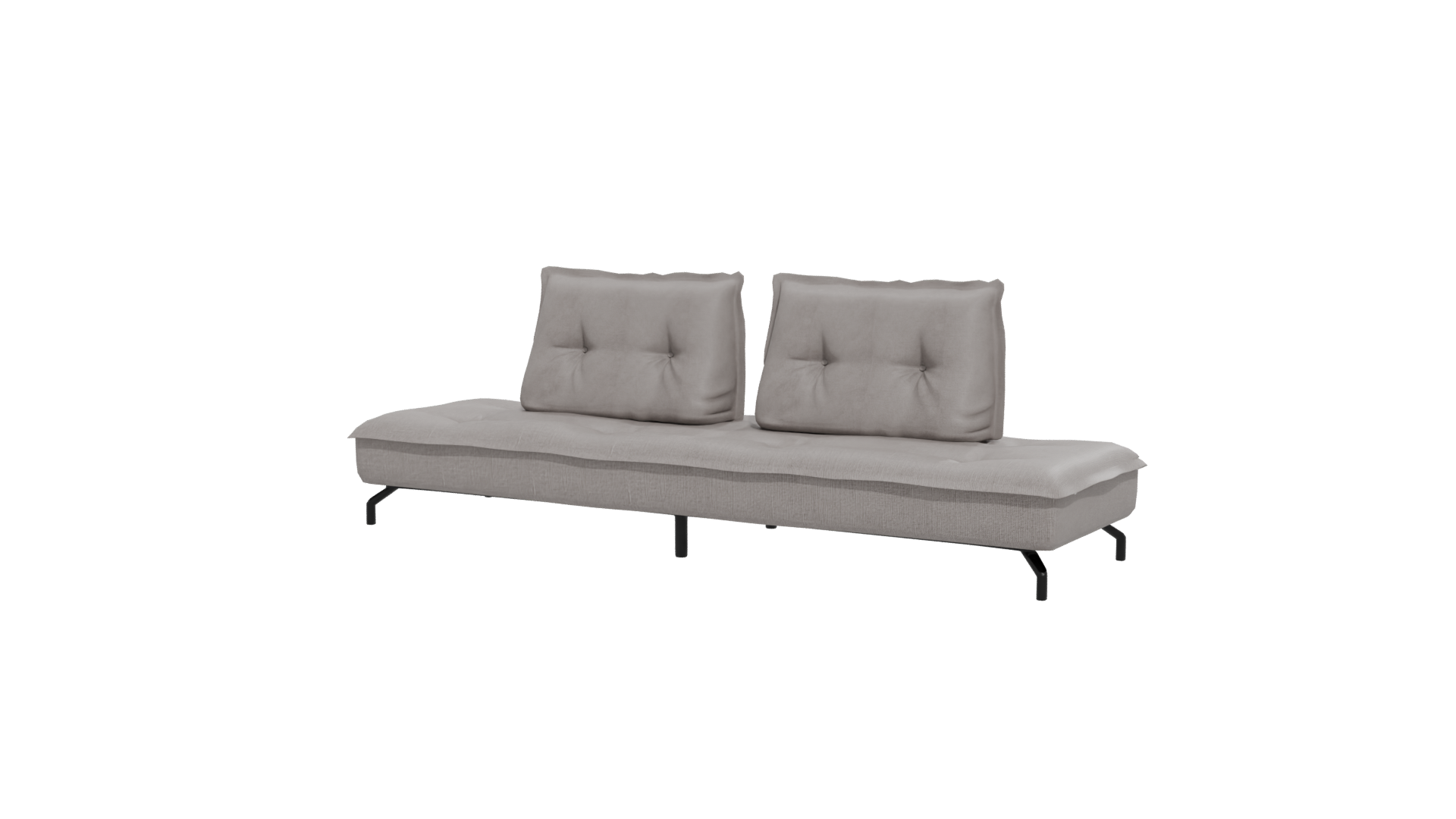 Contemporary Fabric Sofa with Cushions 3D Model - Professional 3D Model Render 12