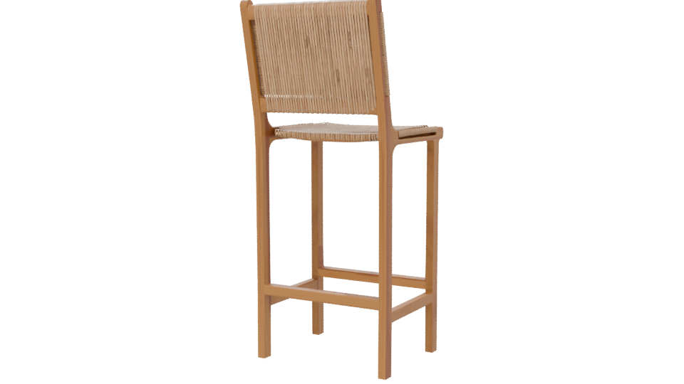 Stylish Bar Stool 3D Model - Professional 3D Model Render 6
