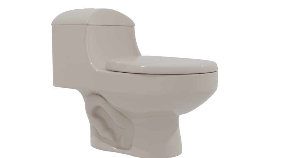 WC One Piece Montecarlo 6 Liters 3D - Professional 3D Model Render 9