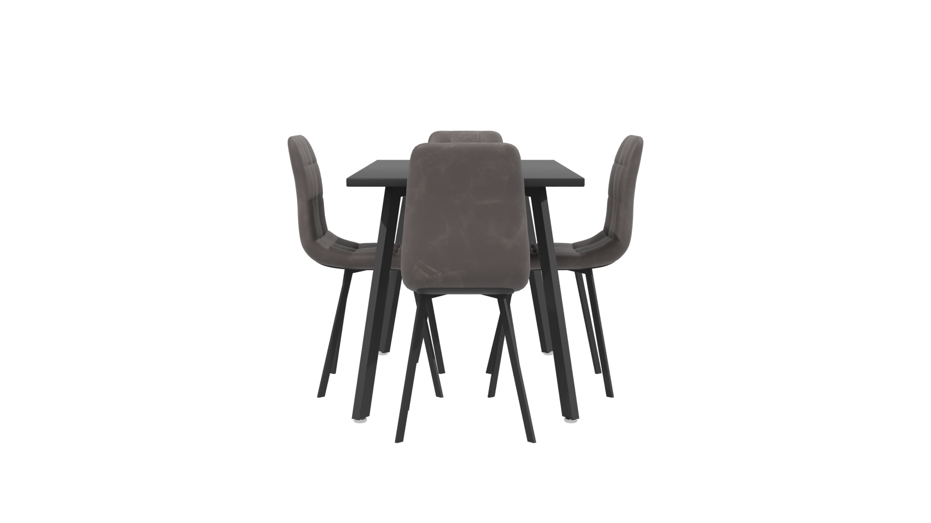 Stylish Dining Table Set 3D - Professional 3D Model Render 2