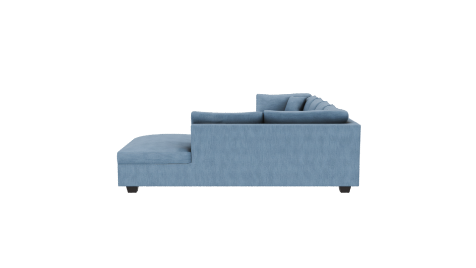 Luxury L-Shaped Sofa 3D Model - Professional 3D Model Render 2