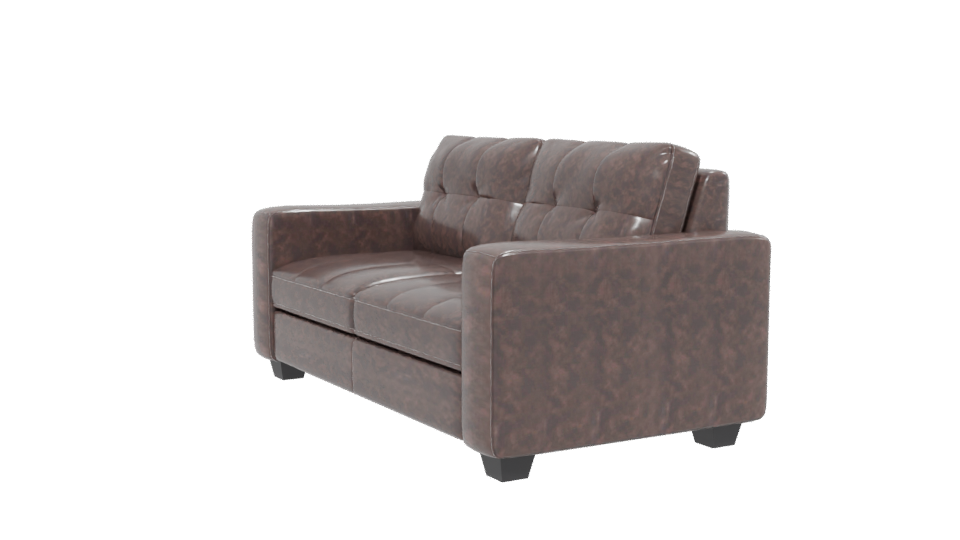 Stylish Modern Leather Sofa - Professional 3D Model Render 13