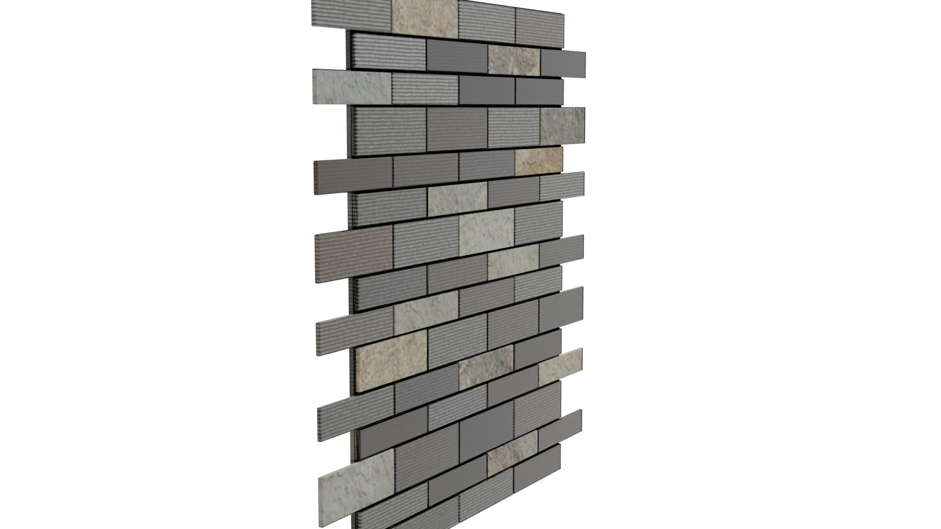 Stylish Mosaic Wall Tile 3D Model - Professional 3D Model Render 9