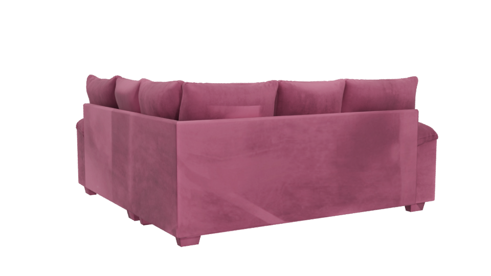 Stylish Pink Couch 3D Model - Professional 3D Model Render 4