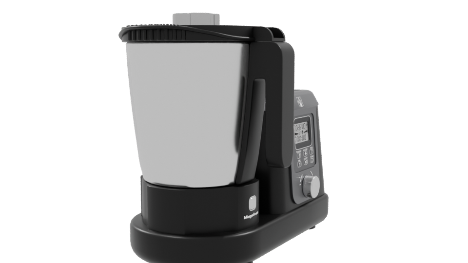 MagChef Black Kitchen Robot 3D - Professional 3D Model Render 9