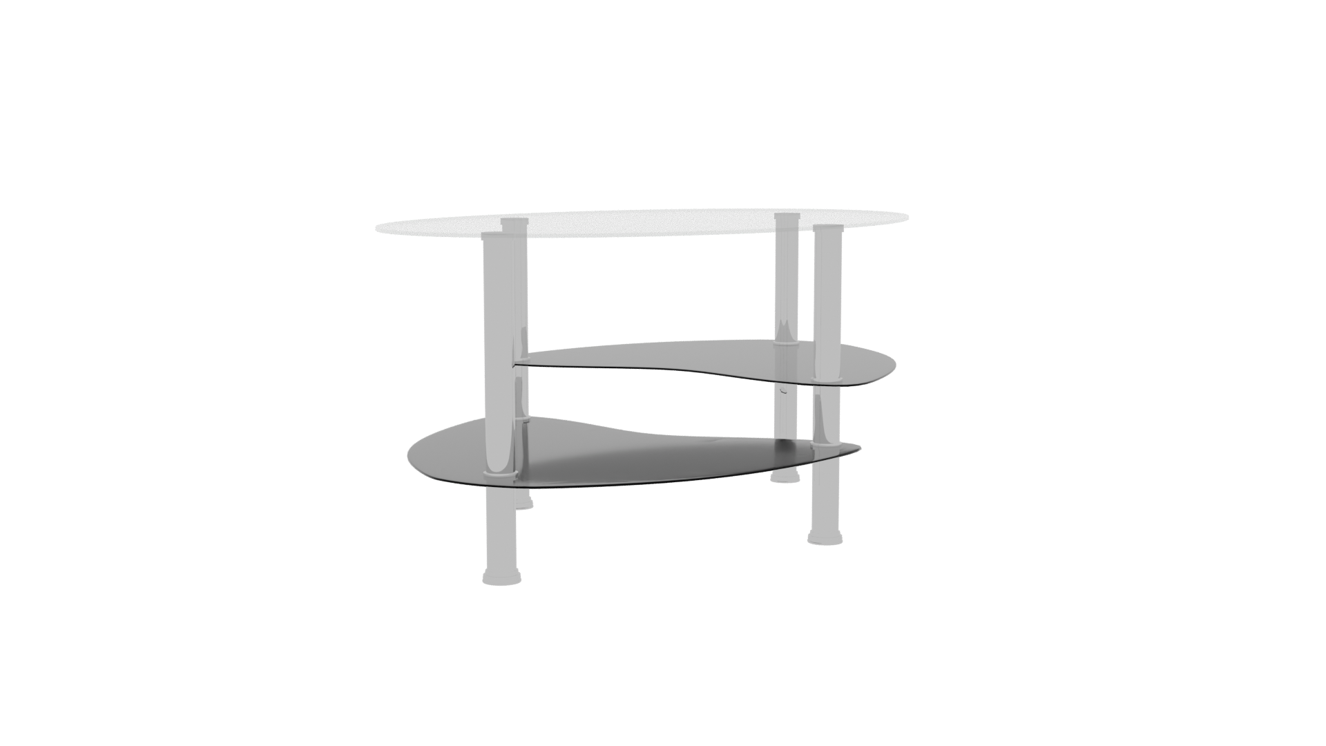 Black Modern Center Table 3D - Professional 3D Model Render 3