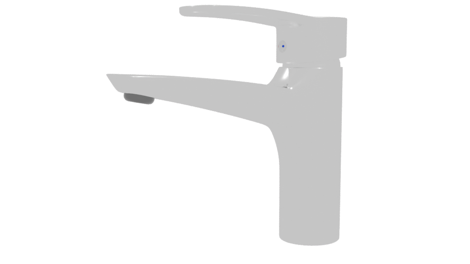 Sleek Modern Kitchen Faucet 3D - Professional 3D Model Render 4