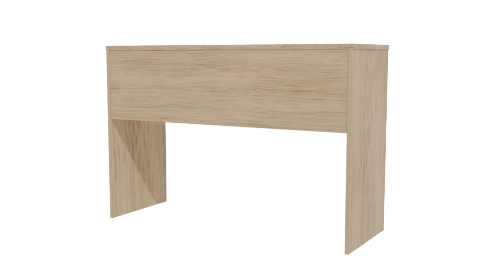 Minimalist Wooden Desk Model - Professional 3D Model Render 12