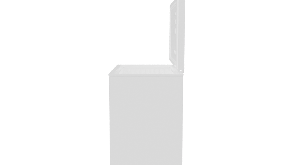 Chest Freezer Appliance 3D Model - Professional 3D Model Render 2