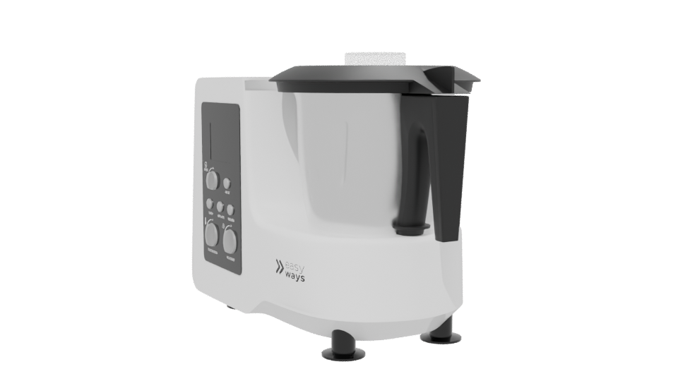 Modern Kitchen Food Processor 3D Model - Professional 3D Model Render 13