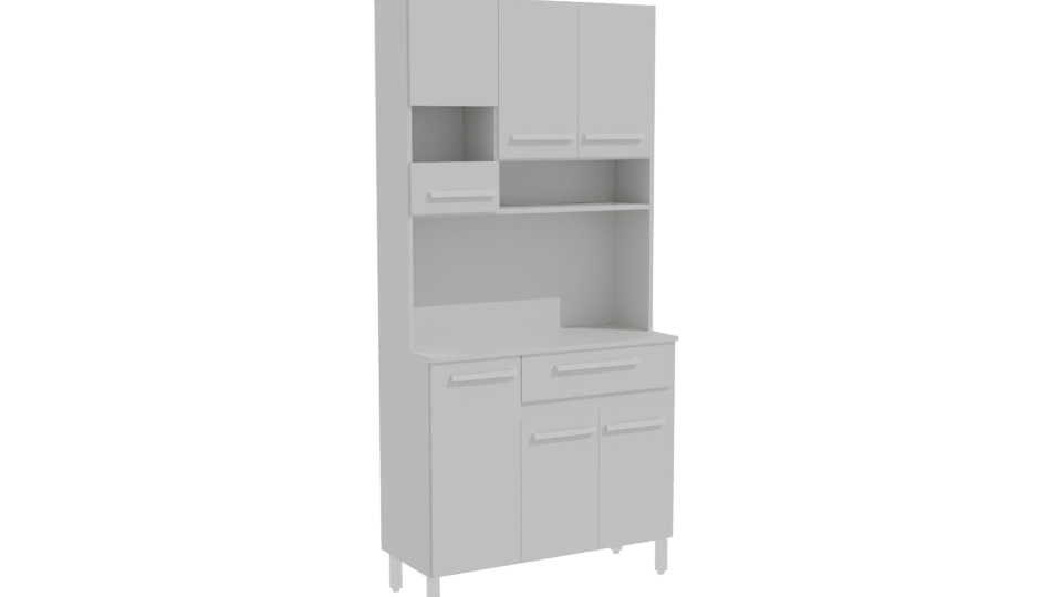 Stylish Kitchen Cabinet 3D Model - Professional 3D Model Render 10