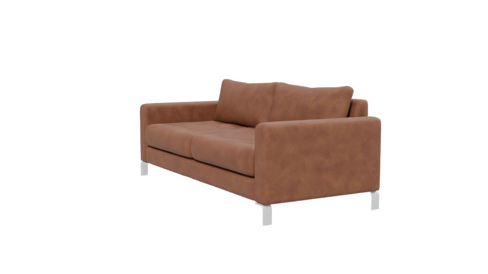 Contemporary Leather Sofa Model - Professional 3D Model Render 13