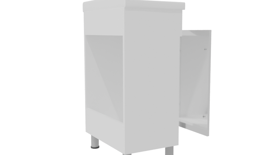 Sleek Minimalist Bathroom Cabinet 3D - Professional 3D Model Render 7
