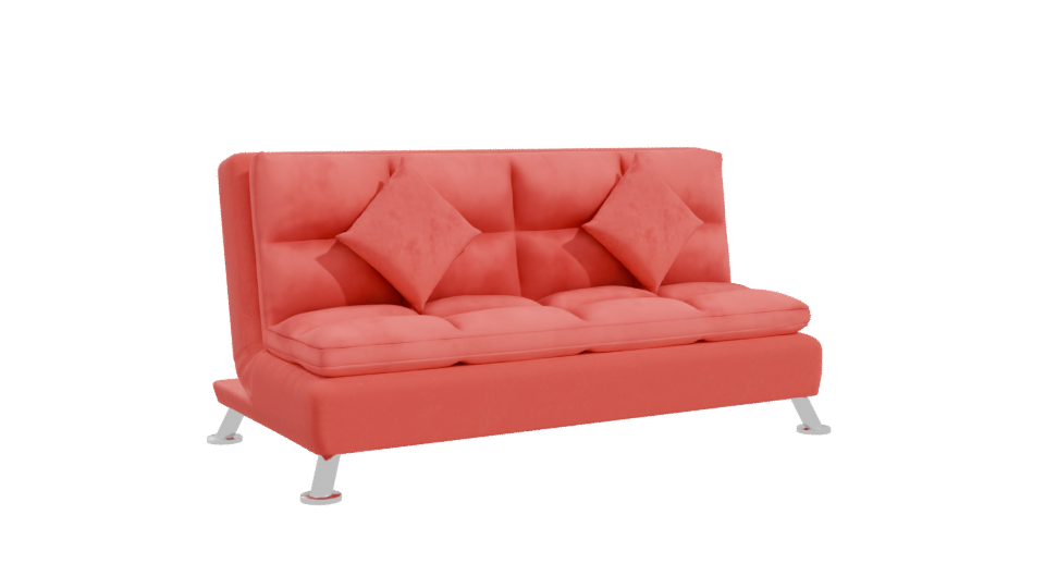 Stylish Red Sofa Chair 3D - Professional 3D Model Render 10