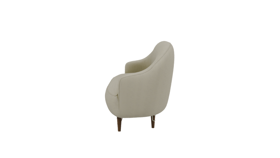 Stylish Mid-Century Sofa Model - Professional 3D Model Render 2