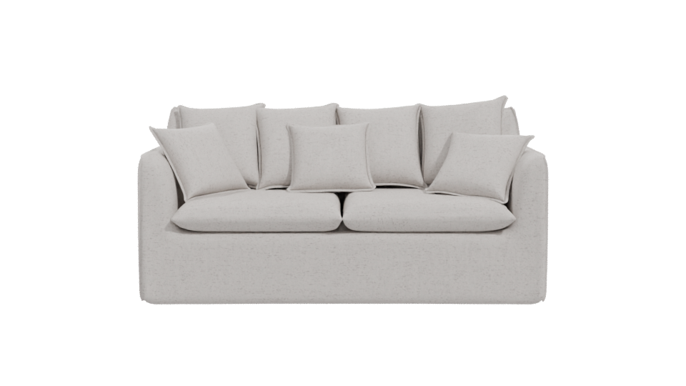 Stylish White Sofa 3D Model - Professional 3D Model Render 11
