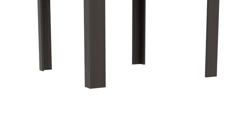 Stylish Wooden Dining Table 3D - Professional 3D Model Render 13