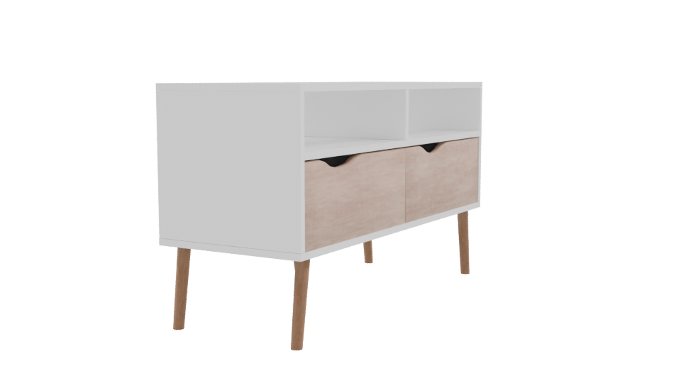 Stylish Modern TV Stand Model - Professional 3D Model Render 9