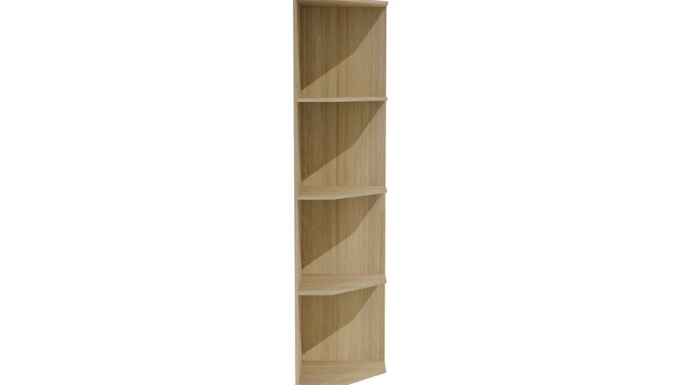 Stylish Corner Shelf 3D Model - Professional 3D Model Render 11