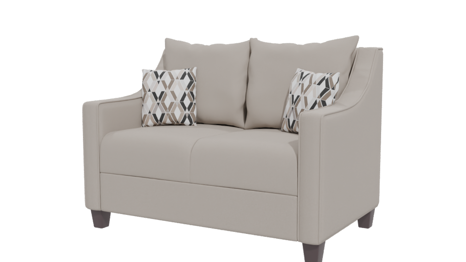 Elegant Minimalist Love Seat 3D - Professional 3D Model Render 12