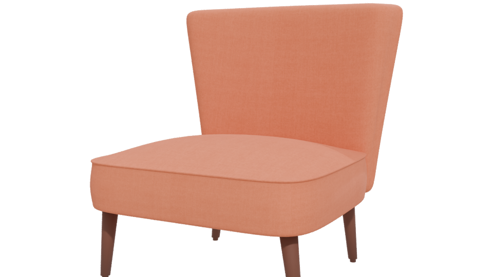 Stylish Modern Accent Chair 3D - Professional 3D Model Render 12