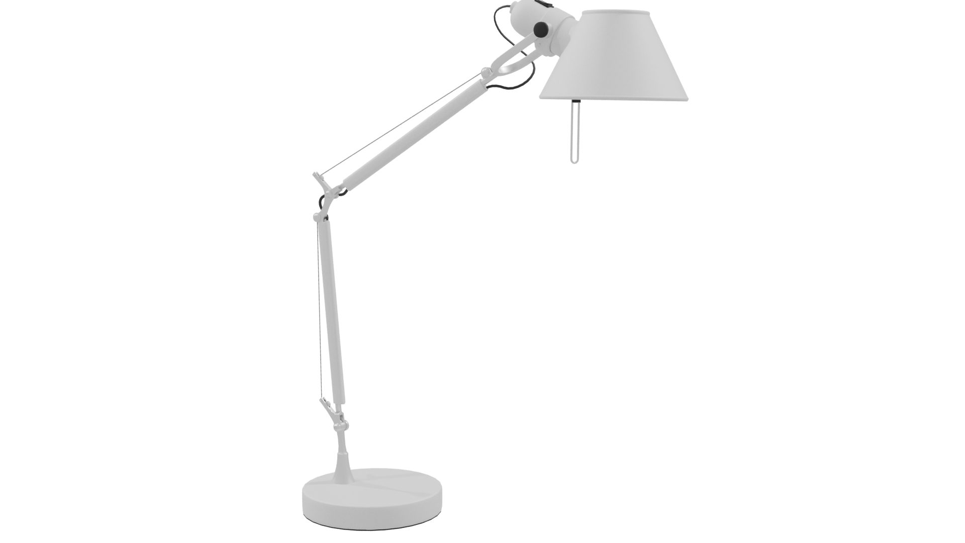 Stylish White Desk Lamp 3D - Professional 3D Model Render 9