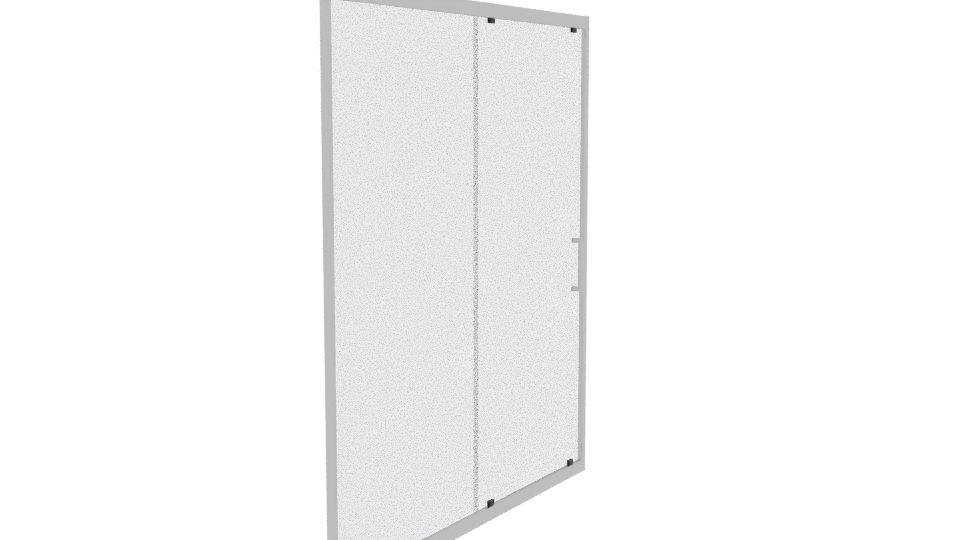 Stylish Modern Sliding Glass Door - Professional 3D Model Render 9