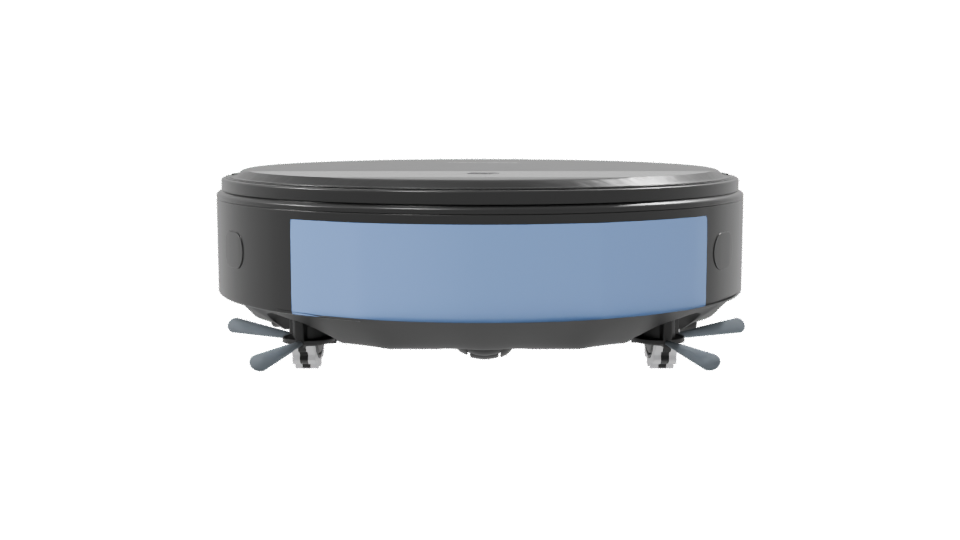Compact Robotic Vacuum Cleaner 3D - Professional 3D Model Render 8