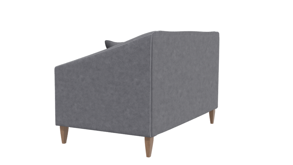 Contemporary Fabric Sofa with Geometric Cushions 3D Model - Professional 3D Model Render 3