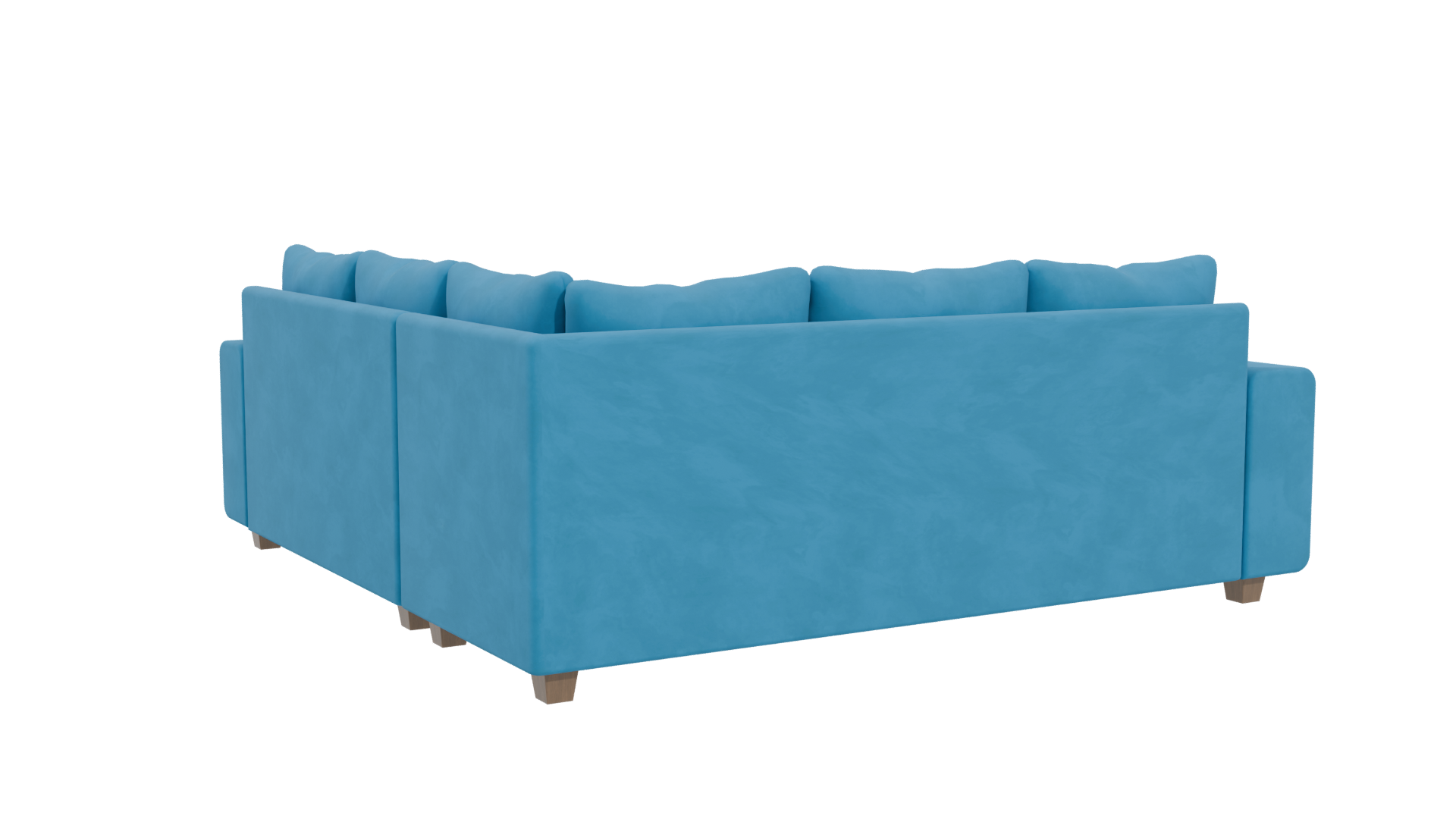 Contemporary L-Shaped Sofa 3D - Professional 3D Model Render 4