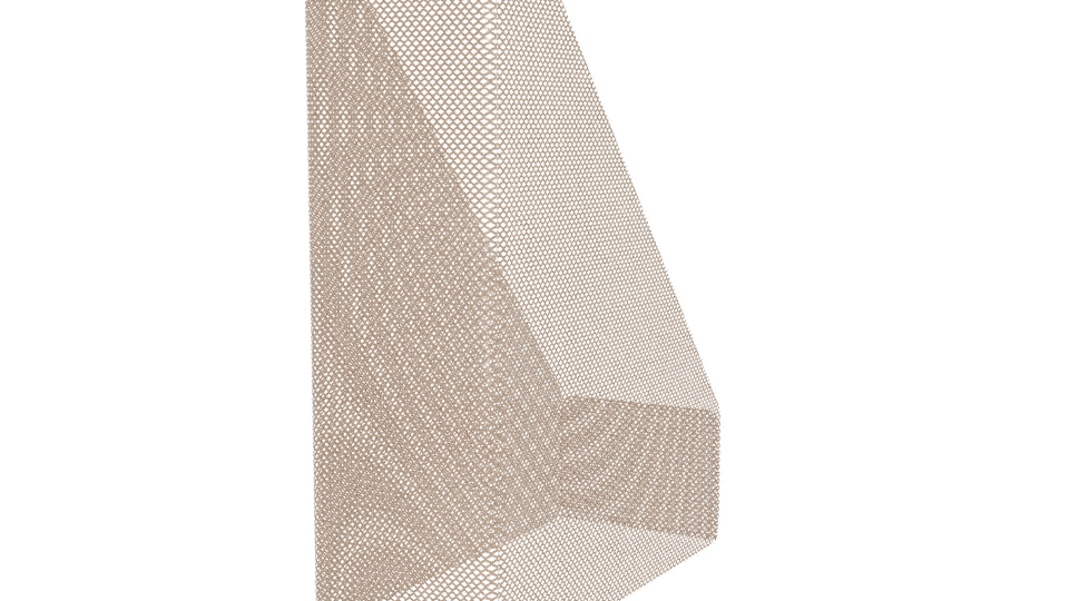 Stylish Metal Document Organizer 3D - Professional 3D Model Render 3