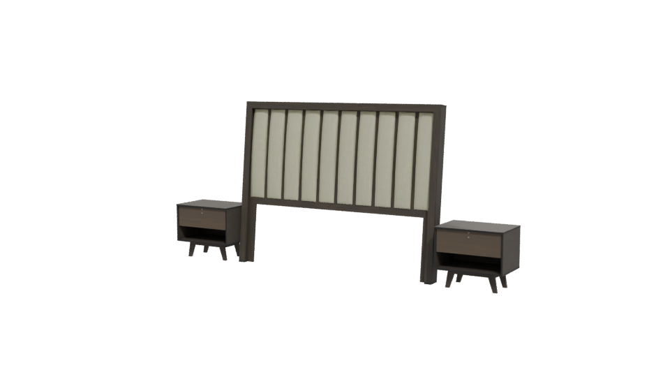 Stylish Bedroom Furniture Set 3D - Professional 3D Model Render 12