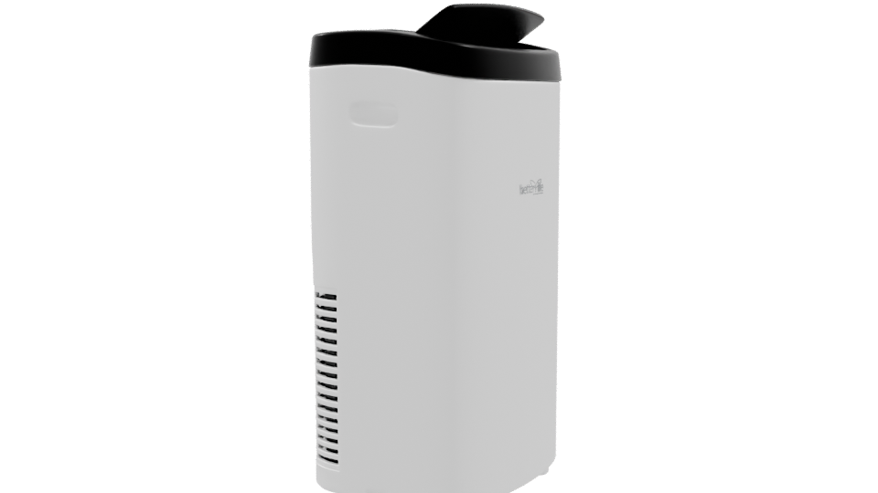 Sleek Modern Touchless Trash Can 3D Model - Professional 3D Model Render 9