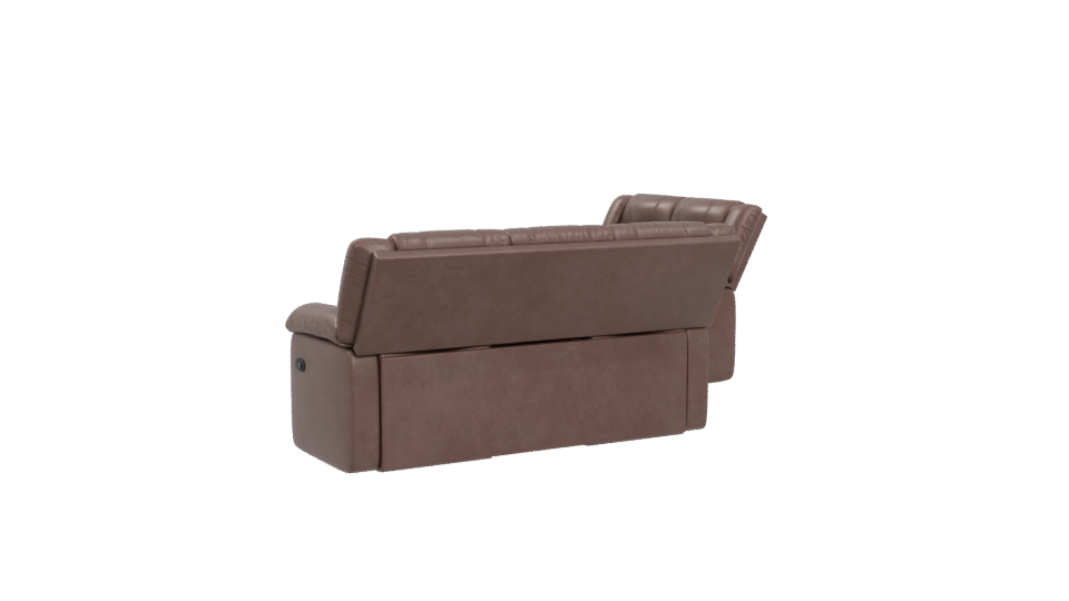 Comfortable Leather Sofa Set 3D - Professional 3D Model Render 4