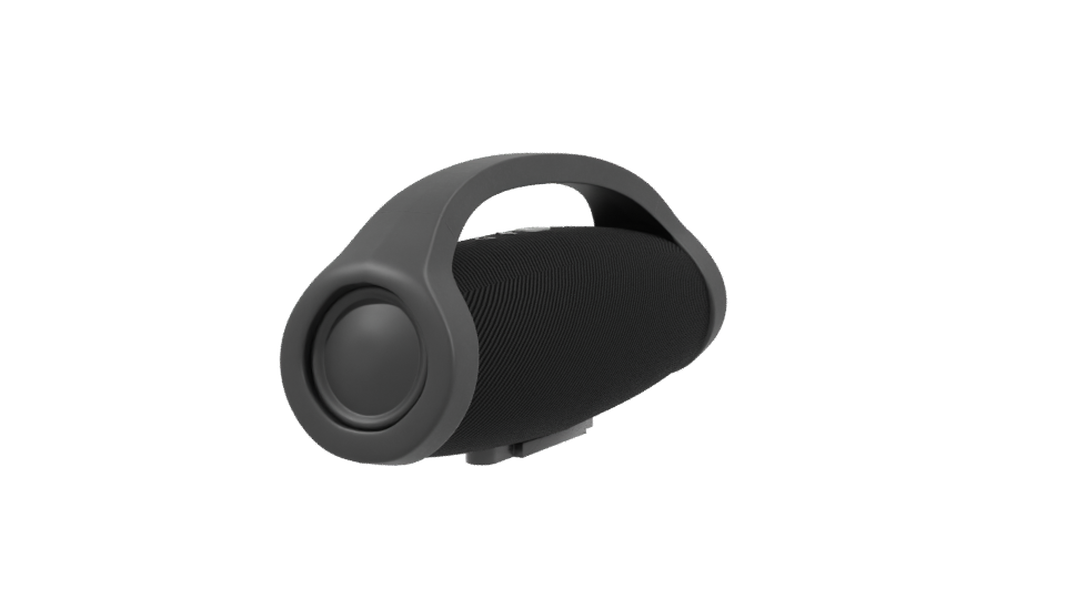 Bluetooth Speaker Booster2 Black 3D - Professional 3D Model Render 3