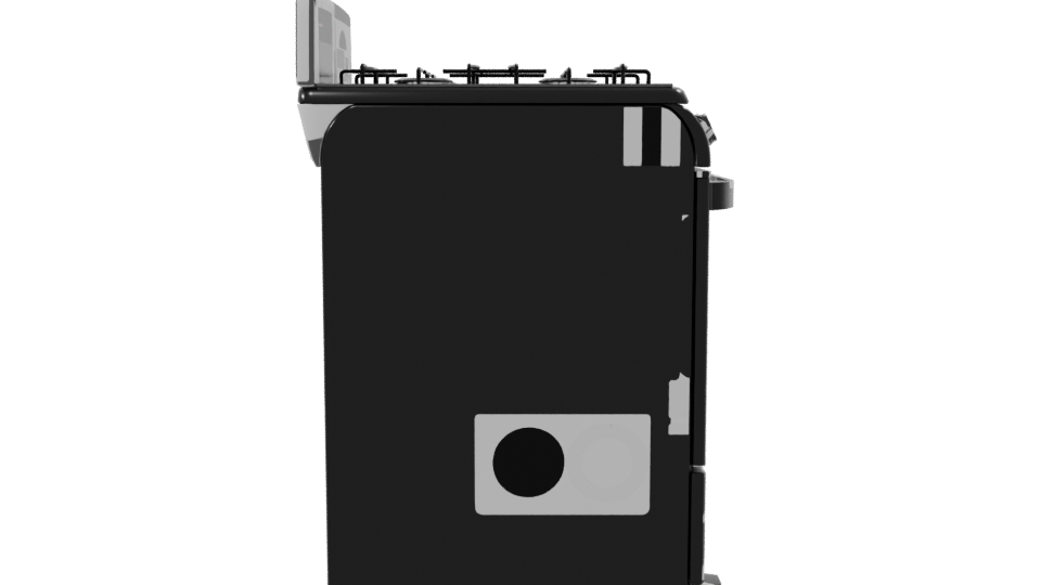 Modern Kitchen Stove 3D Model - Professional 3D Model Render 8