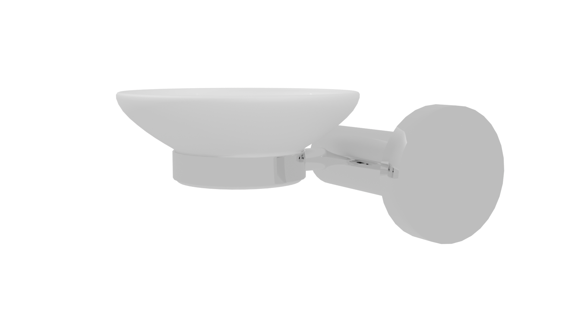 Stylish Wall-Mounted Soap Dish 3D - Professional 3D Model Render 4