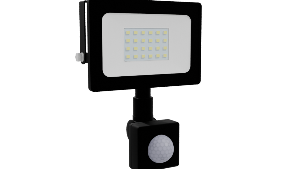 Stylish LED Flood Light Model - Professional 3D Model Render 10